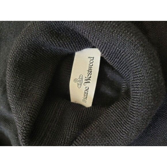Vintage Vivienne Westwood Wool Turtleneck Sweater Black - Picture 7 of 8